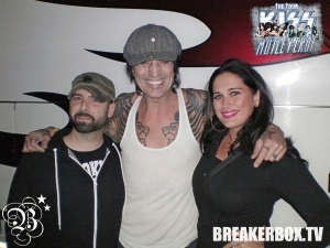 BREAKERBOX with TOMMY LEE backstage at MOTLEY CRUE/KISS 2012